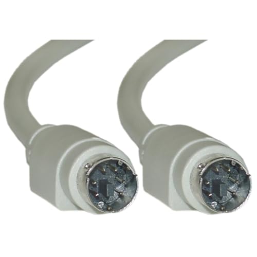 6 Conductor Cable Keyboard & Mouse MiniDin6 Male Straight - 3 ft.