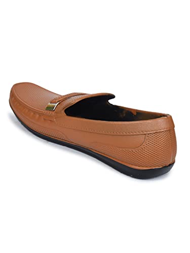 Image of AJANTA Men's Slip-on PVC Loafer | Waterproof & Rain Shoes| Slip Resistant Flexible Outsole | Lightweight Formal Moccasins for Office & Party