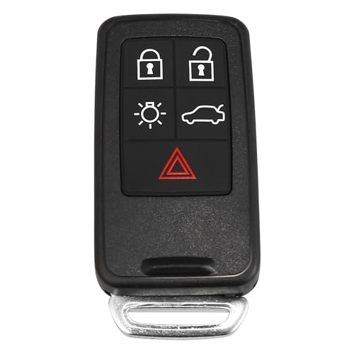 Clé de voiture 5 boutons avec télécommande 433 MHz pour Volvo XC70