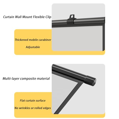 Pantalla de Proyector Manual 40" 4:3 Plegable miniatura 3