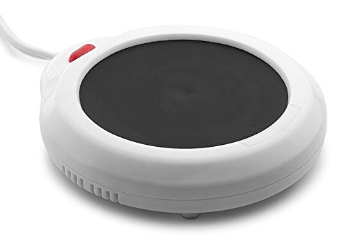 Imperial Home Mug Warmer for Coffee & Tea, Wax Warmer Wall Plug In, Wax Melter, Hot Plate Warmer for Cup & Candle, Coffee Accessories, For Office Desk, Home, etc. White Color - Thumbnail 3