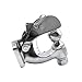 Pintle Hook Chrome Hitch with 2 Inch Ball Towing Heavy Duty 5 TON Car Towbar RV Parts Camper Caravan Motorhome Accessories(with 50mm Ball)