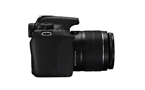Image of Canon EOS 1200D 18MP Digital SLR Camera (Black) with EF-S 18-55mm f /3.5-5.6 is II Lens, 8GB Card and Carry Bag