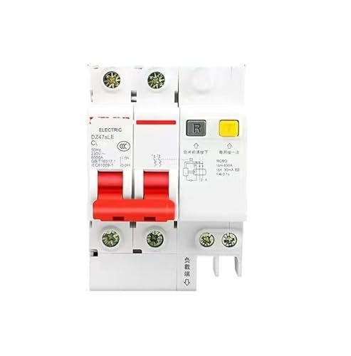 Disyuntor 220V con protector de fugas que evita cortocircuitos mediante interruptor 2P 80A