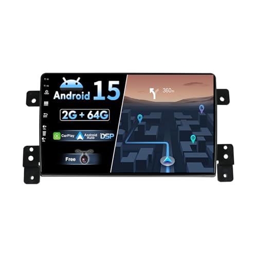 Autoradio Android 15 connecté 4G avec CarPlay sans fil et fonction Split-Screen pour Grand Vitara