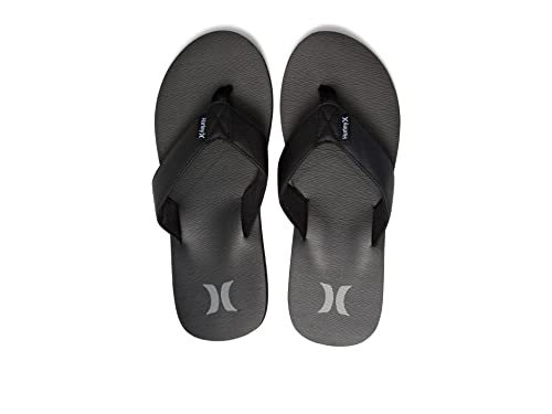 Hurley Layback Flip-Flops Black Grey 9 M