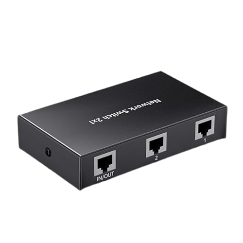 XIAHIOPT Networking Switching 2 to 1 Splitter Internet Extender Connector Coupler Ethernet Adapter 2 in 1 Out Or 1 in 2