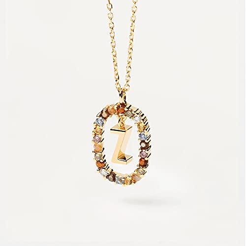 PDPAOLA Letter Z Necklace - 18k Gold Plated 925 Sterling