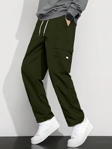 Image of LookMark Men's Cargo Pants Stylish and Comfortable | Men's Cargo Pants with Multiple Pockets | Ideal for Casual Wear, Outdoor Activities, and Everyday Use