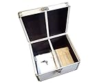 New MegaDisc 300 CD DVD Premium Aluminum Storage Case Silver with Hanging Sleeves