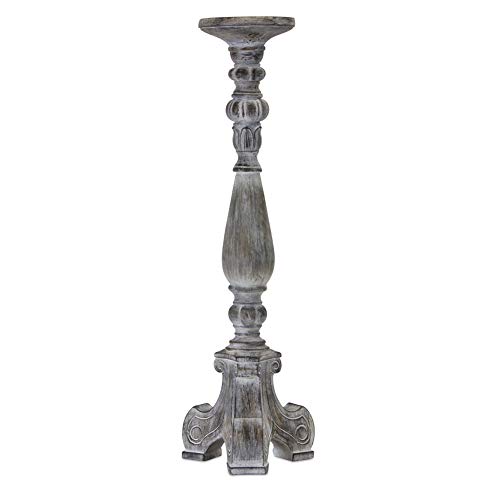 Melrose, 78411, Candle Holder 26-inch Height, Resin/Stone Powder