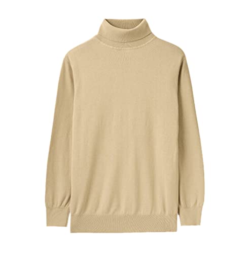 Pull à col montant homme kaki idéal pour le bureau et vos sorties de week-end