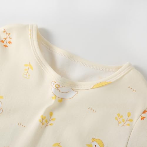 Image of Uobzyaq Girl's Stripes Nightgowns Cotton Sleep Shirts Sleepwear Princess Nightdress