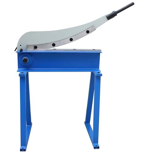 TECHTONGDA Manual Guillotine Metal Shear Gauge Sheet Plate Cutter Manual Cutting Machine for Metal Sheets and Plastic Sheets 19.6inch Long Blade