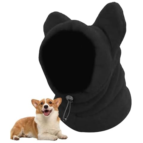 Polar Fleece Dog Beanie and Neck Warmer Cover