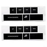 [Langlebige Haftung] Diese Aufkleber sind so konstruiert, dass sie fest an den Ihrer Steuertasten, einschließlich Kanten, sie bleiben an Ort und Stelle.