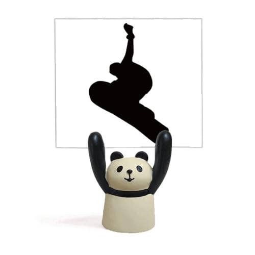 Pince-notes panda et skateboard pour maintenir vos rappels avec style
