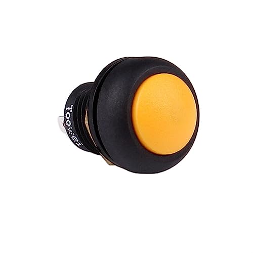 Micro-interrupteur étanche IP67 12mm autobloquant et momentané rouge pour circuit - 6