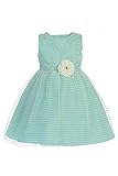 Lito Girls Spring Easter Summer Dress - Flower Girl Dress - Speical Occasion Dress (Aqua, 1824M)