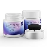 GELLAKTIK Nail Polish Remover Pot - 2 Pack Acetone-Free Sponge Soaker with Lid, 5-Second Fast Removal for Regular Nail Polish at Home, Salon & Travel