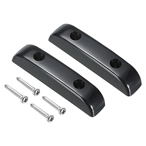 MECCANIXITY - MECCANIXITY Plastic Bass Thumb Rest Finger Rest Black for Bridge Guitar with Screws 2pcs