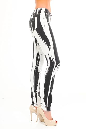 Emperial Tie Dye Premium Distressed MID-Rise Women's Juniors Skinny Leg Denim Jeans4