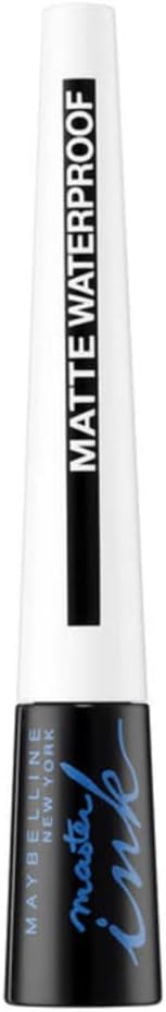 Black Eye Liner, Lasting Drama Waterproof Eye Liner, Waterproof, Easy to draw, Smudgeproof, Longwear Formula, Smart Tip Brush, No Mess Application, Maybelline New York, Colour: Black 12g