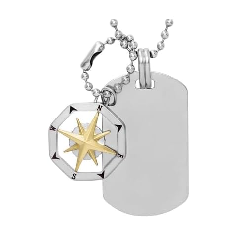 Collier Sutton en acier inoxydable Fossil Cover