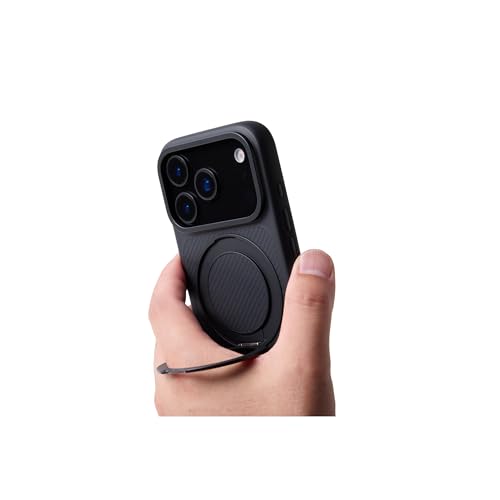 Deff Duro Ring Master Case for iPhone Air, Premium Kevlar Aramid Fiber with 360° Magnetic Flush Kickstand, MIL-STD-810H Military Grade Drop Protection, Heavy Duty MagSafe Cover, Matte Black by Deff - Image 6