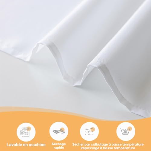 Rideau de douche de qualité hôtelière River Dream en polyester pour salle de bain - 5