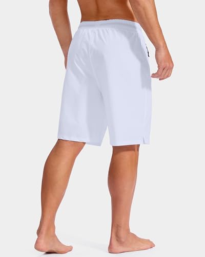 Image of G Gradual Mens Swim Trunks with Compression Liner 7 inch /9'' Quick Dry Board Shorts Swimsuit Bathing Suit for Men Zipper Pockets