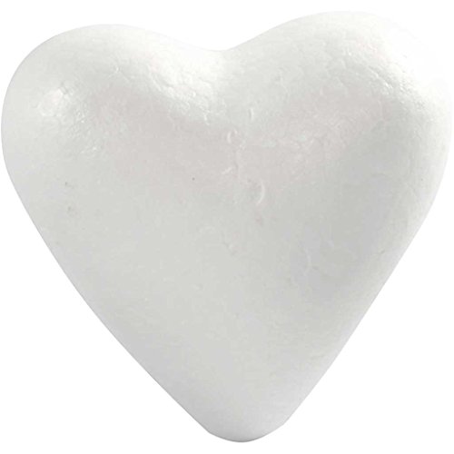 Creativ Polystyrene Hearts, 12 cm, 25 pc