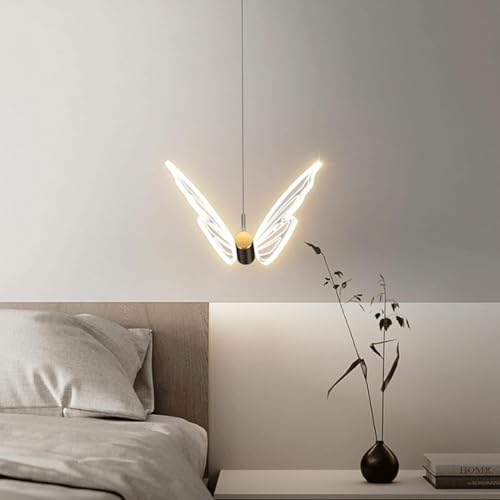 SXSCARKX Lámpara de Techo Moderna, lámpara Colgante LED de Mariposa, iluminación de Techo acrílica, Vintage SXSCARKXs (Dorado 2)