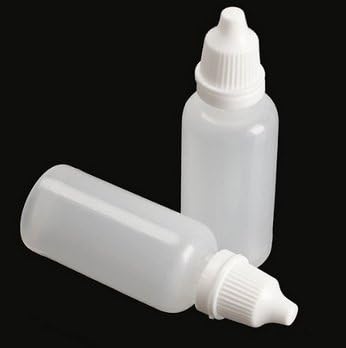 Vista 4 de 50 botellas vacías de plástico con gotero de 0.3 fl oz, 0.3 fl oz, 0.5 fl oz, 0.7 fl oz, 1.0 fl oz (gotas de enchufe extraíble), botella de plástico