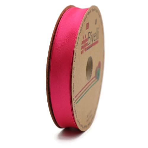 Image of Fold Satin Bias Tape - 99+ Colors - 3 /4 Inches Wide - 27 Yards - Fold Satin Binding Bias Ribbon Fabric Piping Bias Binding Tape for Sewing Clothing DIY (08. Magenta) BYS08