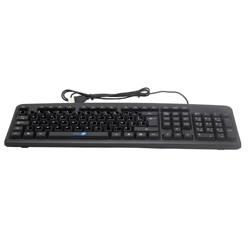 Clavier USB filaire universel AZERTY Simpletek avec stickers