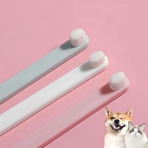 LINGXIYA Haustier-Zahnbürste 3 Stück