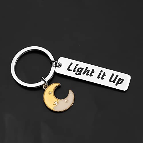 FAADBUK Book Inspired Gift Light It Up Keychian for Bookish Fandom Gift3