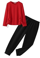 Red Top + Black Pant