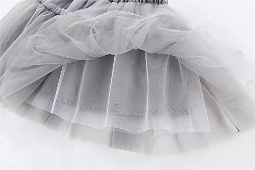 Image of Mud Kingdom Infant Toddler Girls Tulle Skirts Set Outfit T-Shirts Cute Print Casual Summer