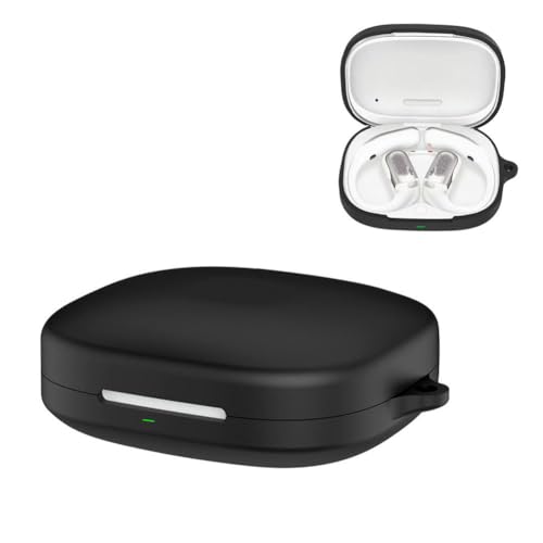 For Shokz OpenFit Pro �P�[�X �J�o�[ 2.5mm������ �V���R���ی�P�[�X 360�x���S�J�o�[ �L��/�����[�d�Ή� �Ռ��z�� ���G��ǍD �I�[�v���t�B�b�g�v��