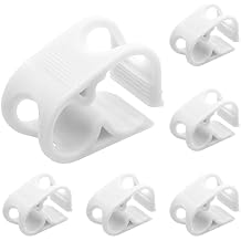 Murtenze 6Pcs Siphon Hose Clamp, Flow Control Clamp Adjustable Tube Clamp Plastic Tubing Clamps, White