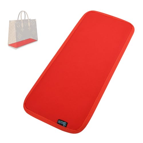Beautyflier Handbag Base Shaper Compatible with LV Neverfull GN Speedy 35, Purse Organizer Insert for Handbags & Tote Felt Bag, 14.96 * 7.09 Inch (Large Red)