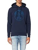 north sails segel trimmen Kapuze NORTH SAILS Herren Hoodie Sweatshirt W/Graphic Kapuzenpullover, Marineblau, XL