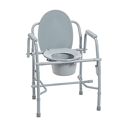 Drive Medical K. D. Deluxe Steel Drop-Arm Commode (Tool Free) #TOP19