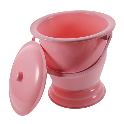 COOLHIYA Portable Urinal Bucket New Pp Plastic Thick Handheld Potty for Home Urine Pot Lid