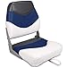 Leader Accessories Premium Folding Boat Seat White/Blue/Charcoal