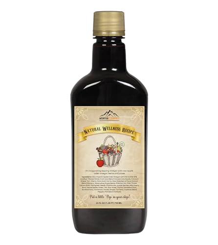 MOUNTAIN ESSENTIALS Apple Cider Vinegar with Fruit Juice Blend, Naturally Crafted Beverage Made with Organic Ingredients, Ready to Drink, 25 fl oz, 50 Servings per Container, Pack of 1