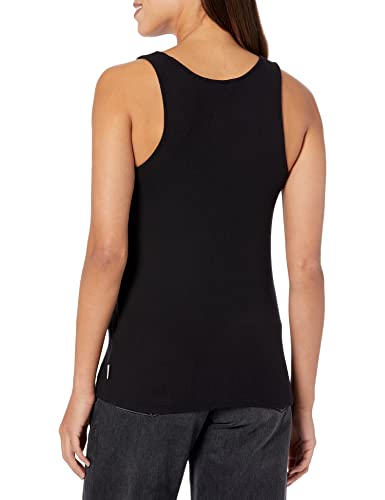 Calvin Klein Women's Ribbed Scoop Neck Button Tank Top2