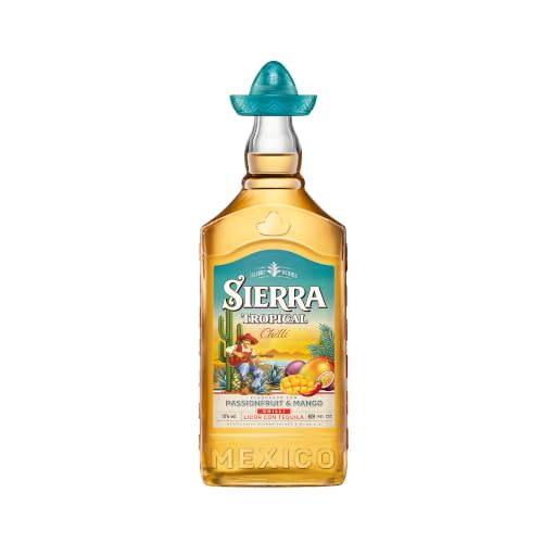 Sierra Tequila Tropical Chilli (1 x 700 ml) – Fruchtiger Likör mit Sierra Tequila Blanco – Shot...